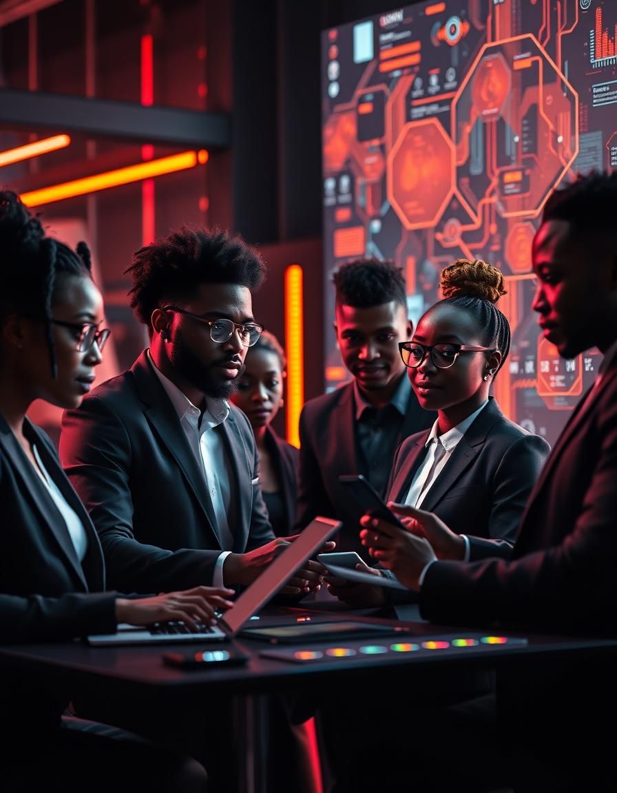 Group of professionals collaborating
